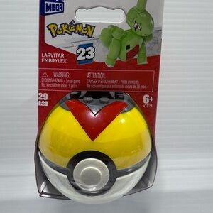 MEGA Construx Pokemon Larvitar Series 23 Pokeball Building Set 29 Pieces JCT24